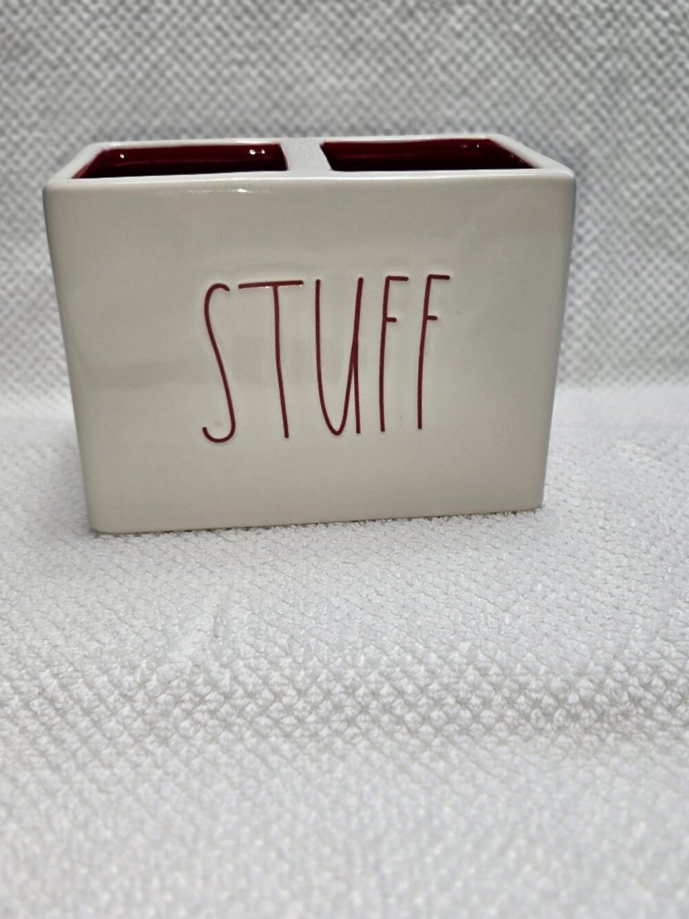 RAE DUNN MAGENTA STUFF CONTAINER